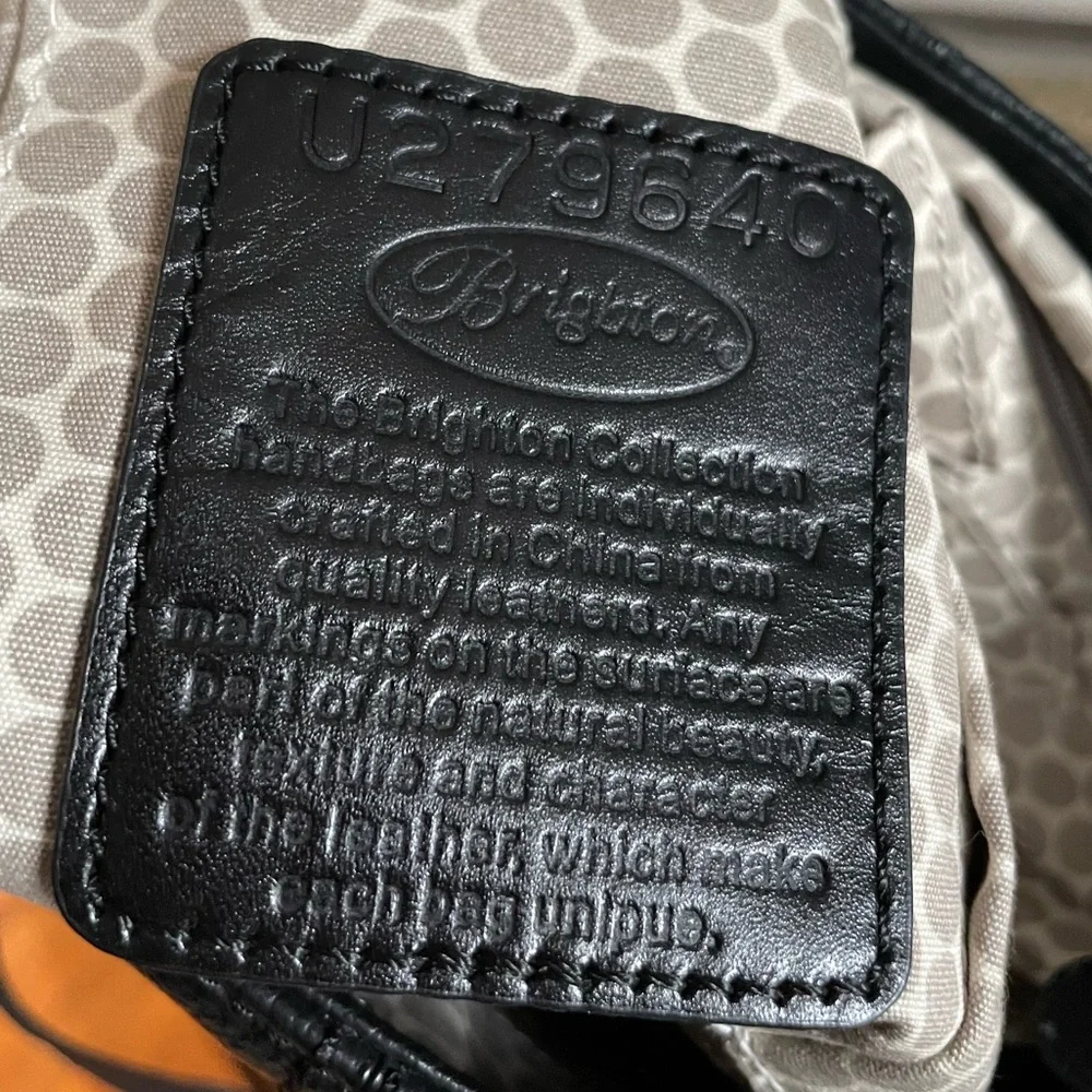 Brighton Pretty Tough Collection- Baby Jake Leather Crossbody - Picture 9 of 12